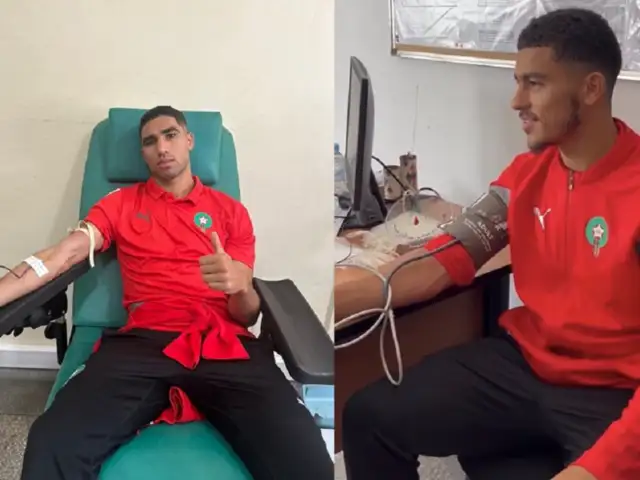 Terremoto en Marruecos: Hakimi y otras figuras del fútbol donan sangre para víctimas