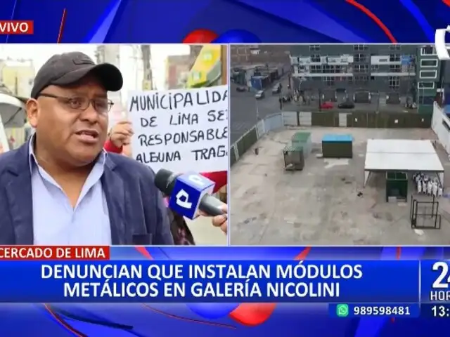 Galería Nicolini: hacen llamado a Rafel López Aliaga para evitar construcción irregular