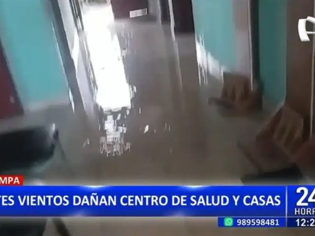 Oxapampa: Centro de salud queda sin techo tras fuertes vientos y lluvias