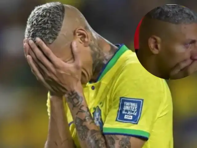 Richarlison rompe en llanto tras ser sustituido en el Perú vs Brasil: “Buscaré ayuda psicológica”