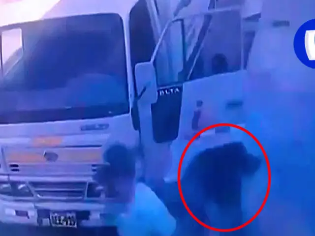 Chiclayo: menor de edad y su cómplice casi se roban un camión lleno de sacos de arroz