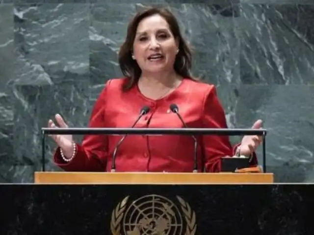 Dina Boluarte propone "pacto mundial" en la ONU para enfrentar fenómenos climatológicos