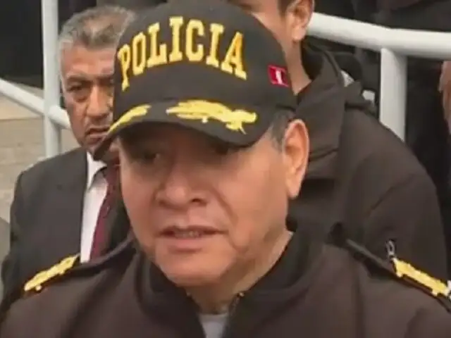 Comandante general de la PNP tras críticas a estado de emergencia: "No se soluciona de la noche a la mañana"