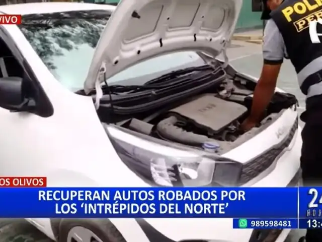 Policía recupera vehículos robados por “Los Intrépidos del Norte”