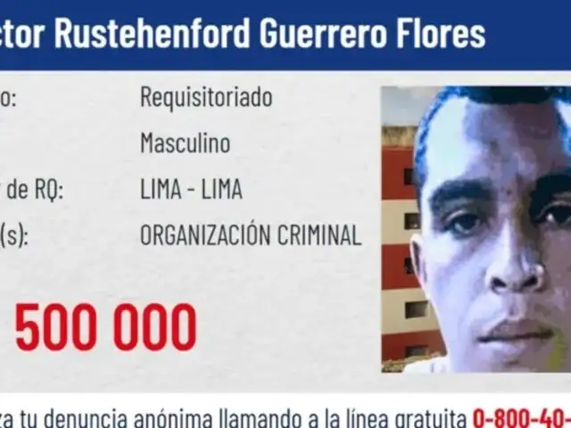 'Niño Guerrero': ofrecen medio millón de soles a quien brinde información sobre líder del 'Tren de Aragua'
