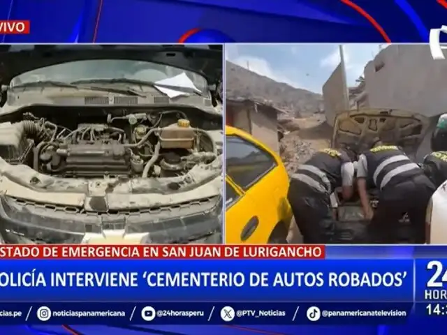 Intervienen falso taller y recuperan autos robados en San Juan de Lurigancho