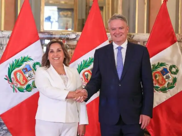 Dina Boluarte se reunió con secretario general de OCDE en Palacio de Gobierno