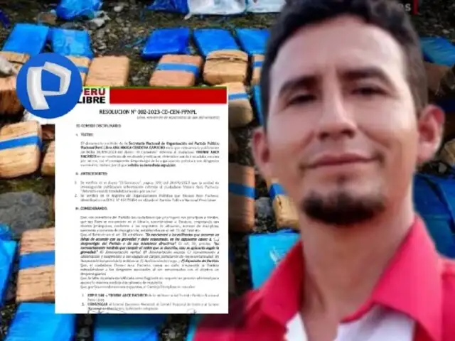 Expulsan a exalcalde de Perú Libre tras detención por tráfico de drogas en Brasil