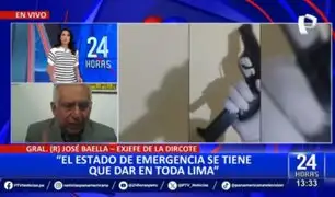 José Baella: "El estado de emergencia se tiene que dar en todo Lima"