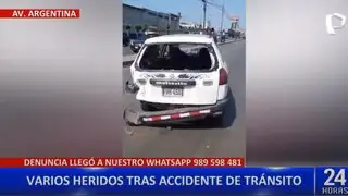Choque entre dos vehículos deja varios heridos en el Callao
