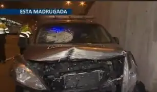 Choque en la Vía Expresa: persecución policial termina en accidente y deja dos policías heridos