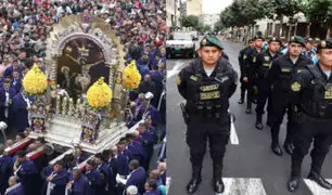 Señor de los Milagros: más de 1500 policías en primer recorrido del ‘Cristo Morado’
