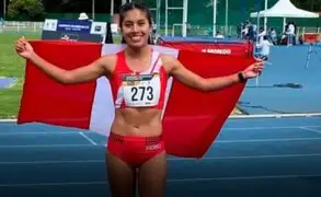 Atleta huancaína, Anita Poma, gana medalla de oro en campeonato sudamericano
