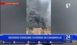 Incendio consume vivienda de cuatro pisos en Carabayllo