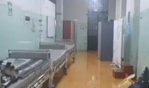Lluvia duró más de tres horas: se inundan ambientes del Hospital Las Mercedes de Chiclayo