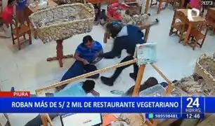 Piura: Delincuentes roban más de 2 mil soles en restaurante vegetariano