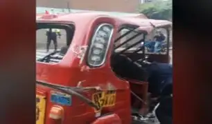 San Juan de Miraflores: mototaxista informal secuestra y deja grave a inspector de tránsito