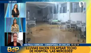 Chiclayo: lluvias hacen colapsar techos de hospitales