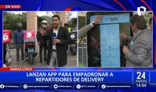 Miraflores: Lanzan aplicativo para empadronar a repartidores de delivery