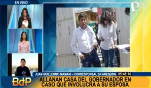 Allanan casa de gobernador de Arequipa por presuntos favores políticos