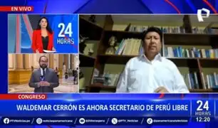 Tras sentencia de su hermano: Waldemar Cerrón asume la secretaría general de Perú Libre