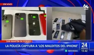 "Los Malditos del iPhone": Caen delincuentes que robaban celulares de alta gama en SMP