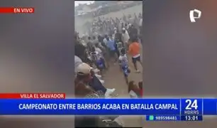 Campeonato de fútbol culminó en un violento enfrentamiento en Villa El Salvador