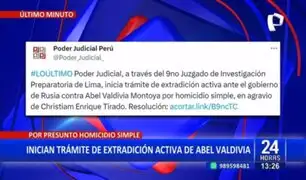 Lo Último: Inician trámite de extradición de Abel Valdivia