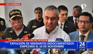 Vicente Romero anunció expulsión de venezolanos indocumentados a partir del 10 de Noviembre
