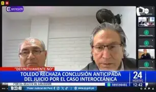 Alejandro Toledo negó haber recibido soborno de Odebrecht durante audiencia