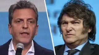 Elecciones en Argentina: debate presidencial entre Sergio Massa y Javier Milei