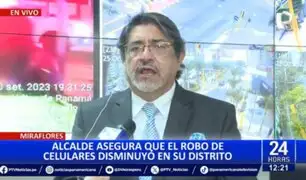 Carlos Canales afirma que robo de celulares disminuyó en Miraflores