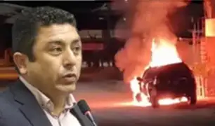 Incendian vehículo de periodista que denunció caso de corrupción que implicaría a congresista Bermejo