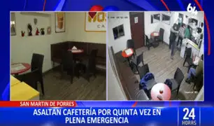 SMP: roban por quinta vez cafetería en medio del estado de Emergencia