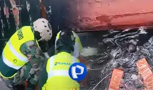 Piura: buzo baja más de 30 m de profundidad para incautar 56 kilos de cocaína de un buque