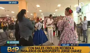 Día de la canción criolla: con bailes reciben a pasajeros en aeropuerto Jorge Chávez