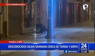 Pueblo Libre: Sujetos dejan granada de guerra frente a tienda comercial