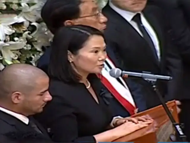 Keiko Fujimori durante despedida de Hernando Guerra García: Seguiremos trabajando por su legado