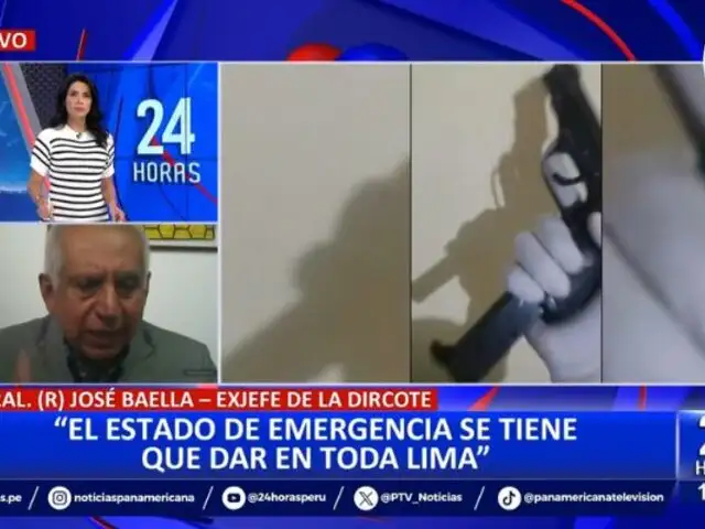 José Baella: "El estado de emergencia se tiene que dar en todo Lima"
