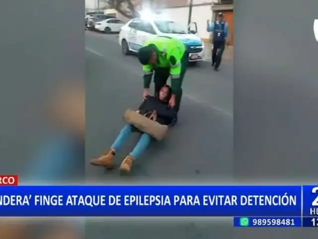 Surco: "Tendera" finge ataque de epilepsia para evitar detención