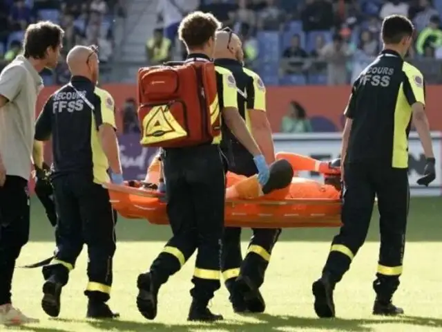 Francia: arquero es llevado a hospital tras la explosión de petardo en partido Montpellier vs Clermont