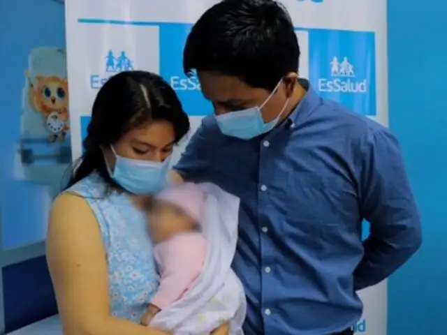 EsSalud Piura salva a bebé que nació con  problemas en la tráquea que impedían su alimentación