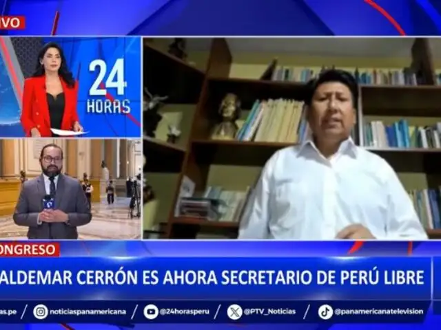 Tras sentencia de su hermano: Waldemar Cerrón asume la secretaría general de Perú Libre