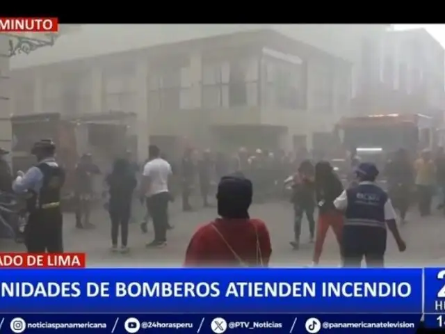 Cercado de Lima: Reportan incendio en cruce de jirones Callao y Caylloma
