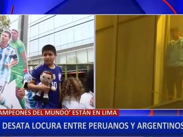 Perú vs. Argentina: Hinchas abarrotan el hotel Hilton para saludar a Lionel Messi