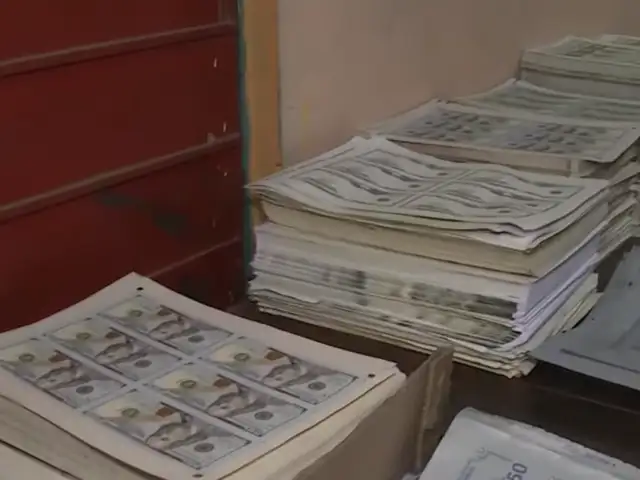 El Agustino: dólares falsos hallados en imprenta eran enviados a Argentina y Estados Unidos