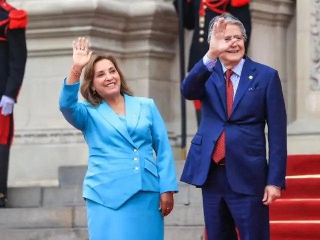 Dina Boluarte agradeció al presidente de Ecuador por apoyar en la evacuación de peruanos en Israel