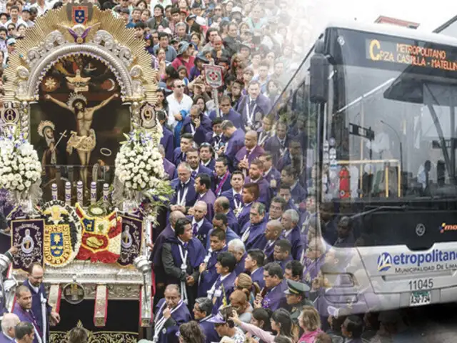 Señor de los Milagros: rutas de transporte y desvíos para el cuarto recorrido en Lima