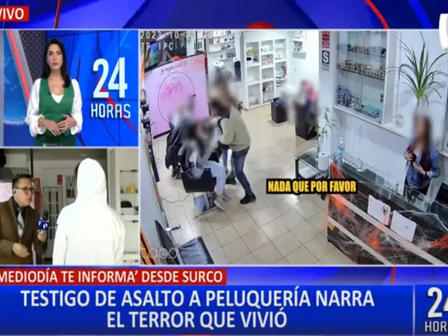 Surco: delincuentes peruanos habrían robado en peluquería, según testigo
