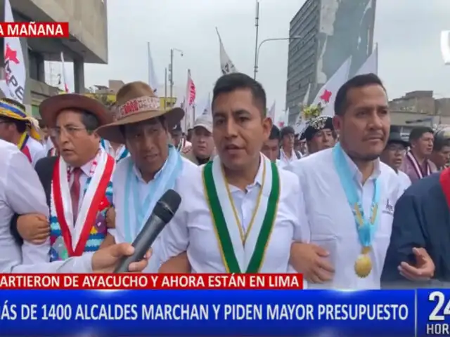 Más de 1400 alcaldes exigen aumento de presupuesto en las diversas regiones del Perú